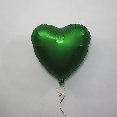 Шар сердце 18 Сатин Green