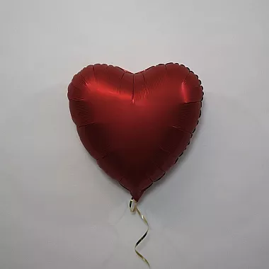 Шар сердце 18 Сатин Red