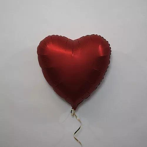 Шар сердце 18 Сатин Red